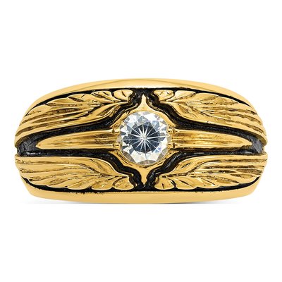 Men's 10K Yellow Gold Diamond Ring Mounting – view 6
