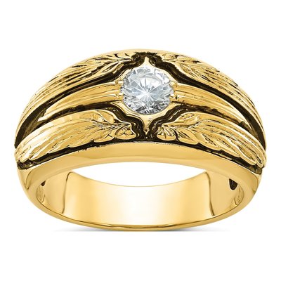 Men's 10K Yellow Gold Diamond Ring Mounting