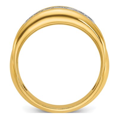 Men's 10K Two-Tone Gold Diamond Ring Mounting – view 2