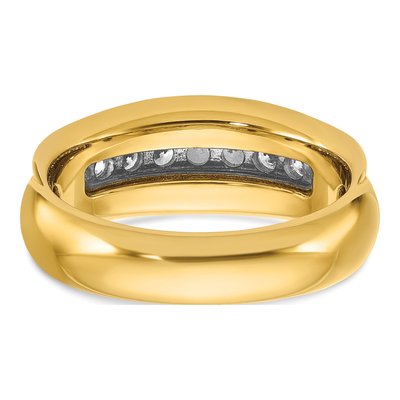 Men's 10K Two-Tone Gold Diamond Ring Mounting – view 7
