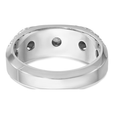 Men's 14K White Gold Diamond Ring Mounting – view 7