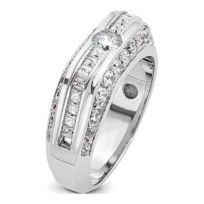 Men's 14K White Gold Diamond Ring Mounting – view 8