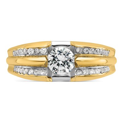 Men's 14K Yellow Gold Diamond Ring Mounting – view 5