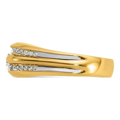 Men's 14K Yellow Gold Diamond Ring Mounting – view 6
