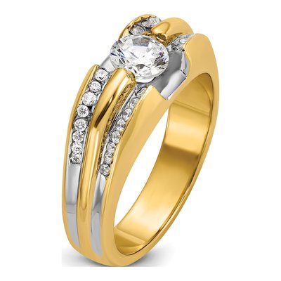 Men's 14K Yellow Gold Diamond Ring Mounting – view 8