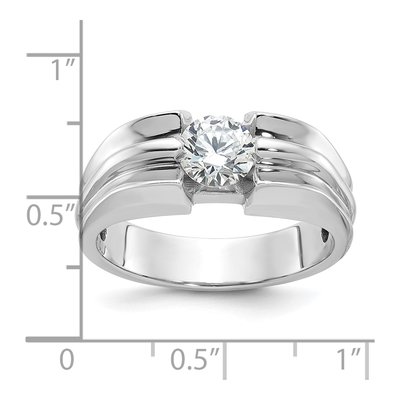 Men's 14K White Gold Diamond Ring Mounting – view 2