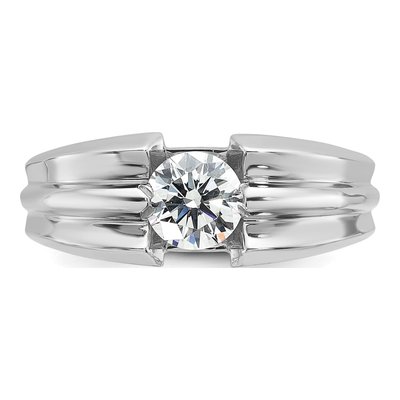 Men's 14K White Gold 1 ct tw Lab-Grown Diamond Ring – view 4