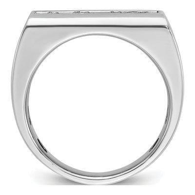Men's 14K Yellow Gold 4-Stone Diamond Ring Mounting – view 2
