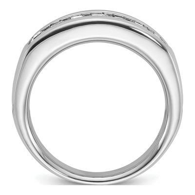 Men's 14K White Gold 7-Stone Diamond Ring Mounting – view 2
