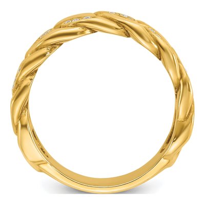 Men's 10K Yellow Gold 1/6 ct tw Diamond Ring – view 3