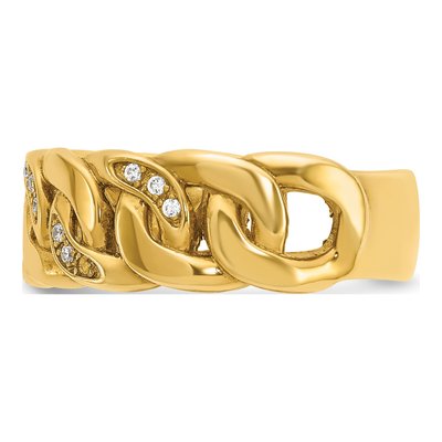 Men's 10K Yellow Gold 1/6 ct tw Diamond Ring – view 4