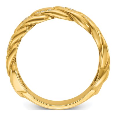 Men's 14K Yellow Gold Diamond Ring Mounting – view 2