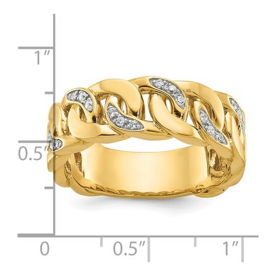 Men's 14K Yellow Gold Diamond Ring Mounting – view 3