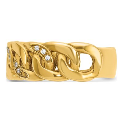 Men's 14K Yellow Gold Diamond Ring Mounting – view 5