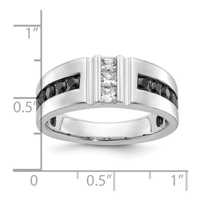 IBGoodman 10K White Gold Men's 1.1ct Diamond Ring – view 3