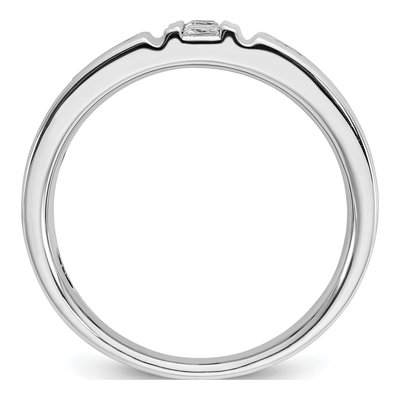 Men's 14K White Gold Black Diamond Ring Mounting – view 2