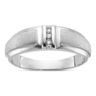 Men's 10K White Gold 5-Stone Diamond Ring Mounting