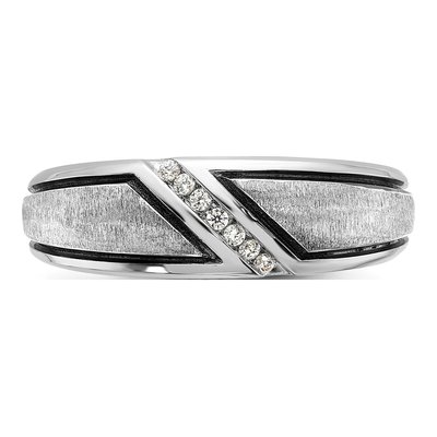 Men's 14K White Gold Diamond Ring Mounting – view 6