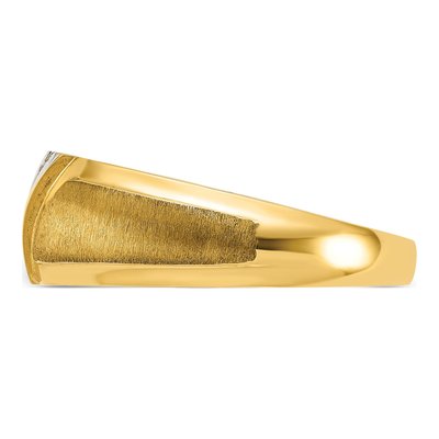 Men's 14K Yellow Gold Diamond 7-Stone Ring Mounting – view 6
