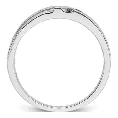Men's 14K White Gold Black Diamond Ring Mounting – view 2