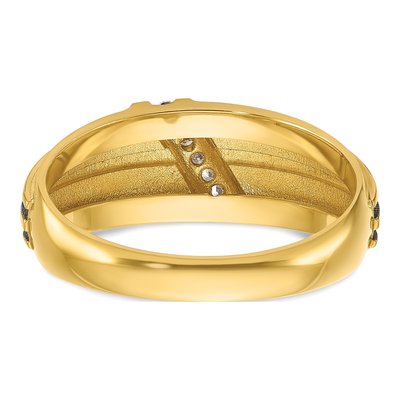 Men's 10K Yellow Gold Diamond Ring Mounting – view 7