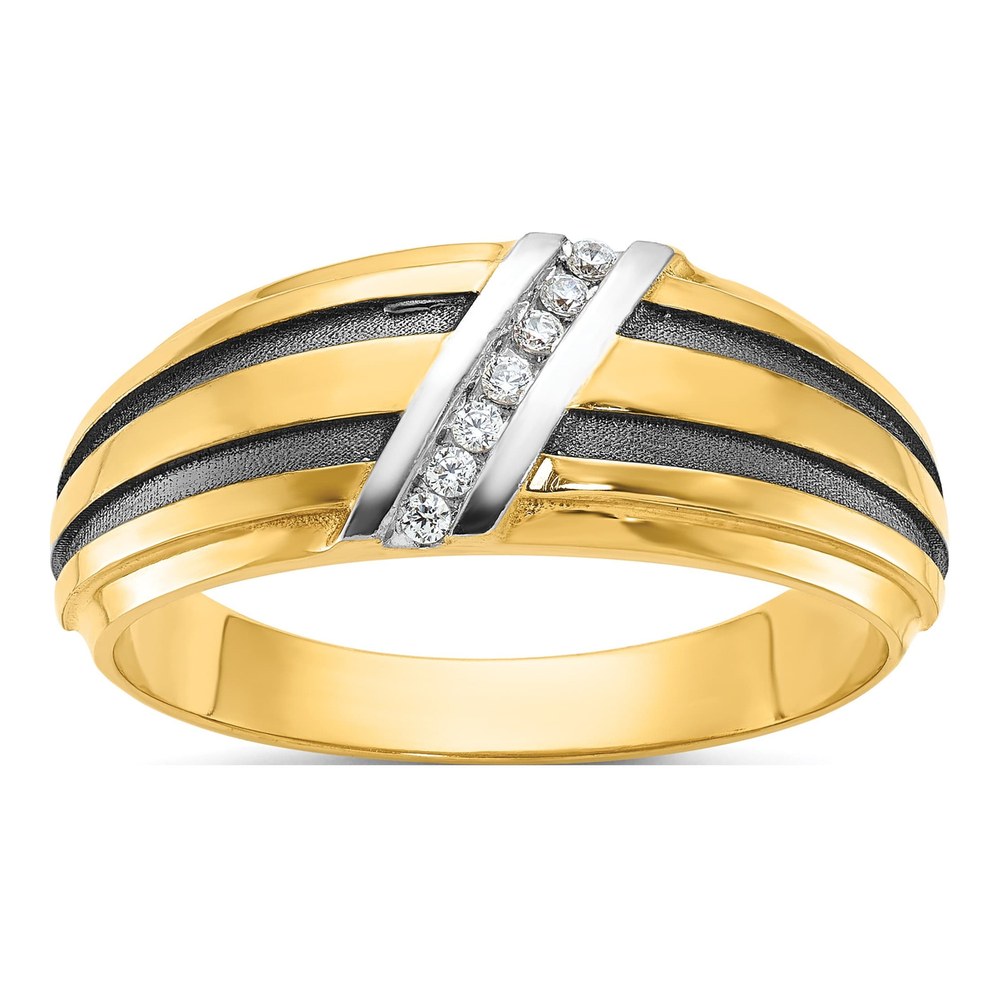 Men's 10K Yellow Gold Diamond Ring Mounting