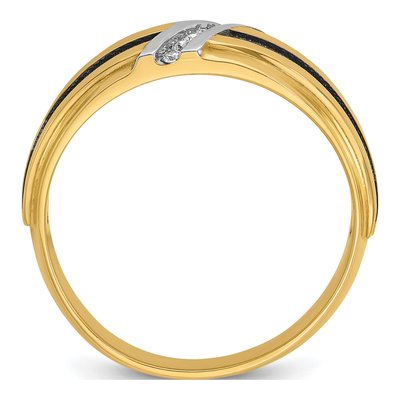 Men's 14K Yellow Gold 7-Stone Diamond Ring Mounting – view 2