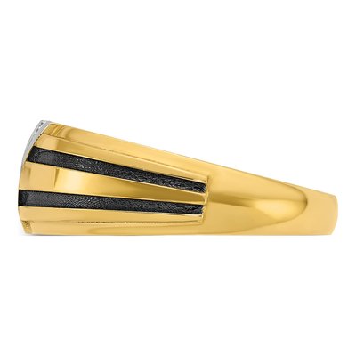 Men's 14K Yellow Gold 7-Stone Diamond Ring Mounting – view 5