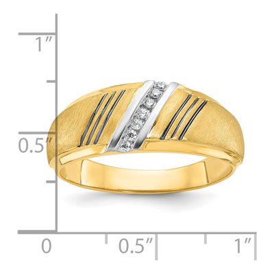 Men's 14K Yellow Gold 7-Stone Ring Mounting – view 3