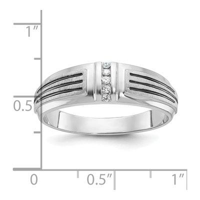 Men's 14K White Gold Diamond Ring Mounting – view 3