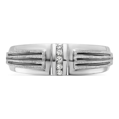 Men's 14K White Gold Diamond Ring Mounting – view 6