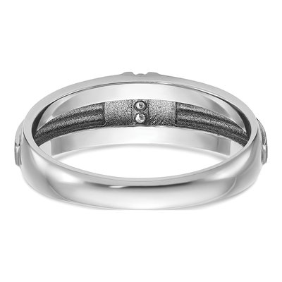 Men's 14K White Gold Diamond Ring Mounting – view 7