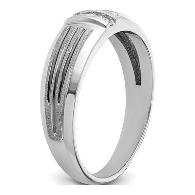 Men's 14K White Gold Diamond Ring Mounting – view 8