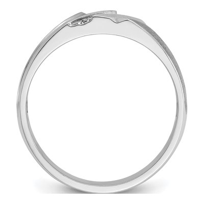 Men's 10K White Gold 5-Stone Diamond Ring Mounting – view 2