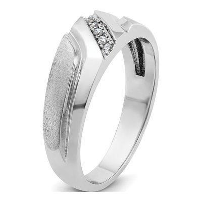 Men's 10K White Gold 5-Stone Diamond Ring Mounting – view 8