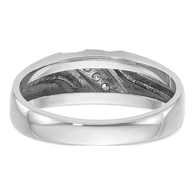 Men's 14K White Gold 5-Stone Diamond Ring Mounting – view 7