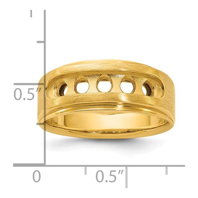 Men's 14K Yellow Gold Diamond Ring Mounting – view 3