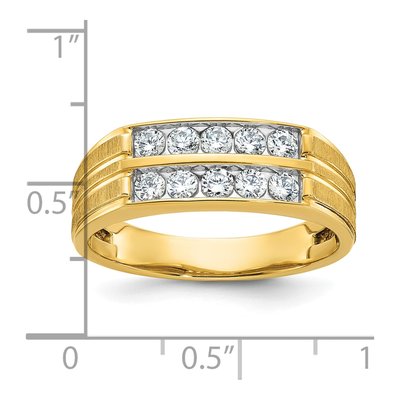Men's 14K Yellow Gold Diamond Ring Mounting – view 3