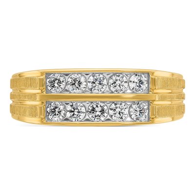 Men's 14K Yellow Gold Diamond Ring Mounting – view 6