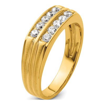 Men's 14K Yellow Gold Diamond Ring Mounting – view 7