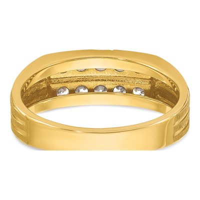 Men's 14K Yellow Gold Diamond Ring Mounting – view 8