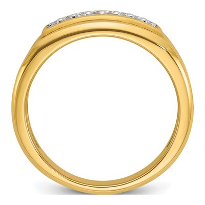 Men's 14K Yellow Gold Diamond Ring Mounting – view 2