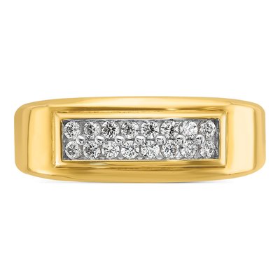 Men's 14K Yellow Gold Diamond Ring Mounting – view 6