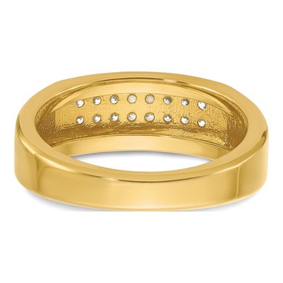 Men's 14K Yellow Gold Diamond Ring Mounting – view 7