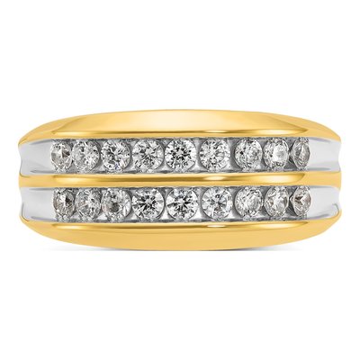 Men's 10K Yellow Gold 3/4 ct tw Diamond Ring – view 6