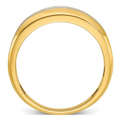 Men's 14K Yellow Gold Diamond Ring Mounting – view 3