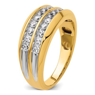 Men's 14K Yellow Gold Diamond Ring Mounting – view 7
