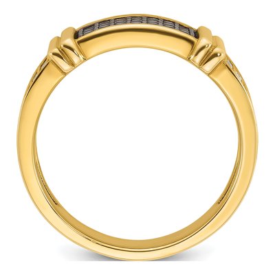 Men's 14K Yellow Gold Diamond Ring Mounting – view 2
