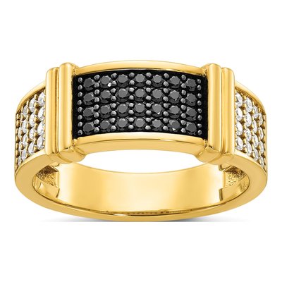 Men's 14K Yellow Gold Diamond Ring Mounting