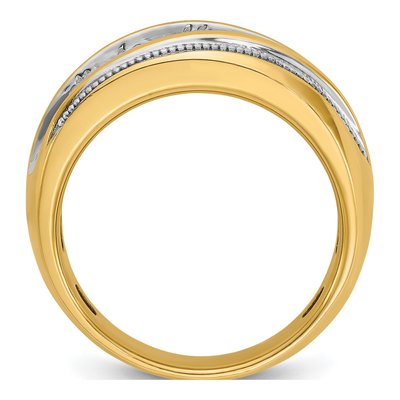 Men's 14K White Gold 1 ct tw Diamond Milgrain Ring – view 3